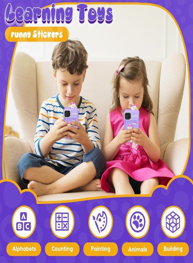 Cason Small Smart Phone for Boys & Girls,2.8” Touch Screen Mini Toy Phone for Kids with Dual Camera, Music Player, Games Kids Mobile with 8GB SD Card (Purple) - Image 5